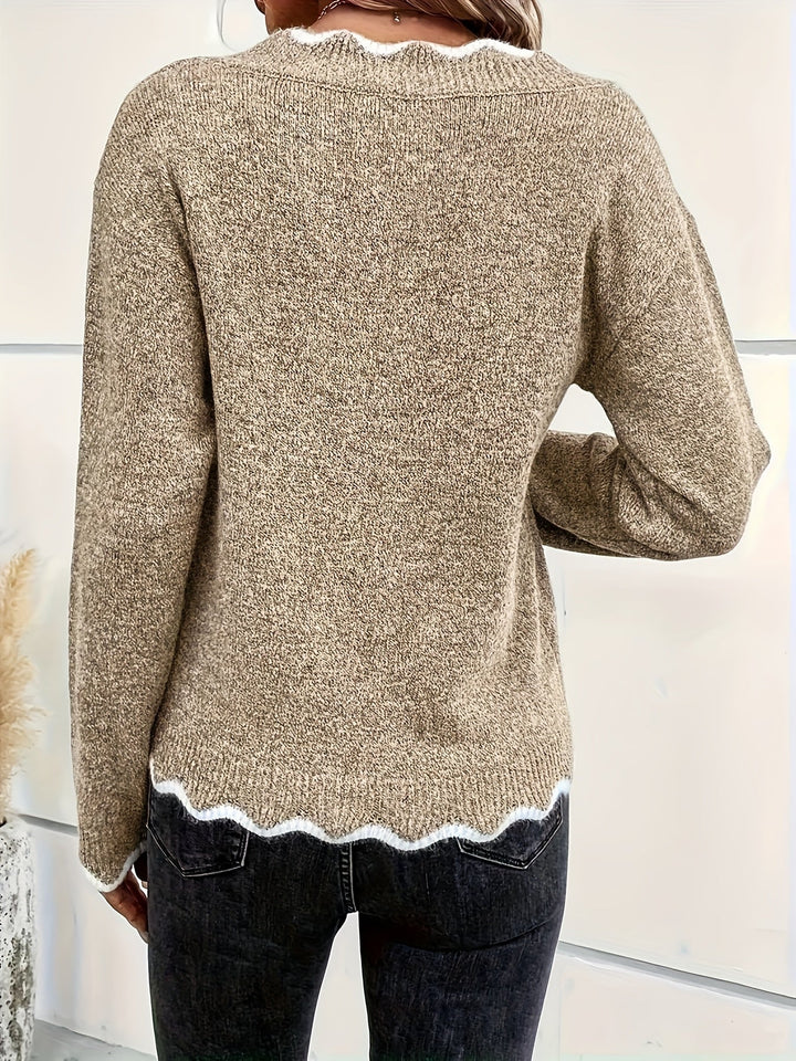 Coleen - Long Sleeve Knitted Sweater