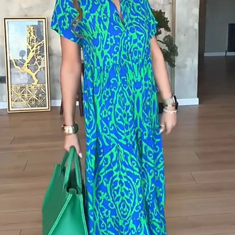 Jubilee - Loose Fit A-line Printed Dress