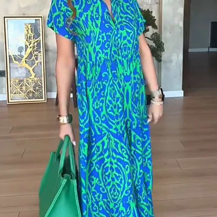 Jubilee - Loose Fit A-line Printed Dress