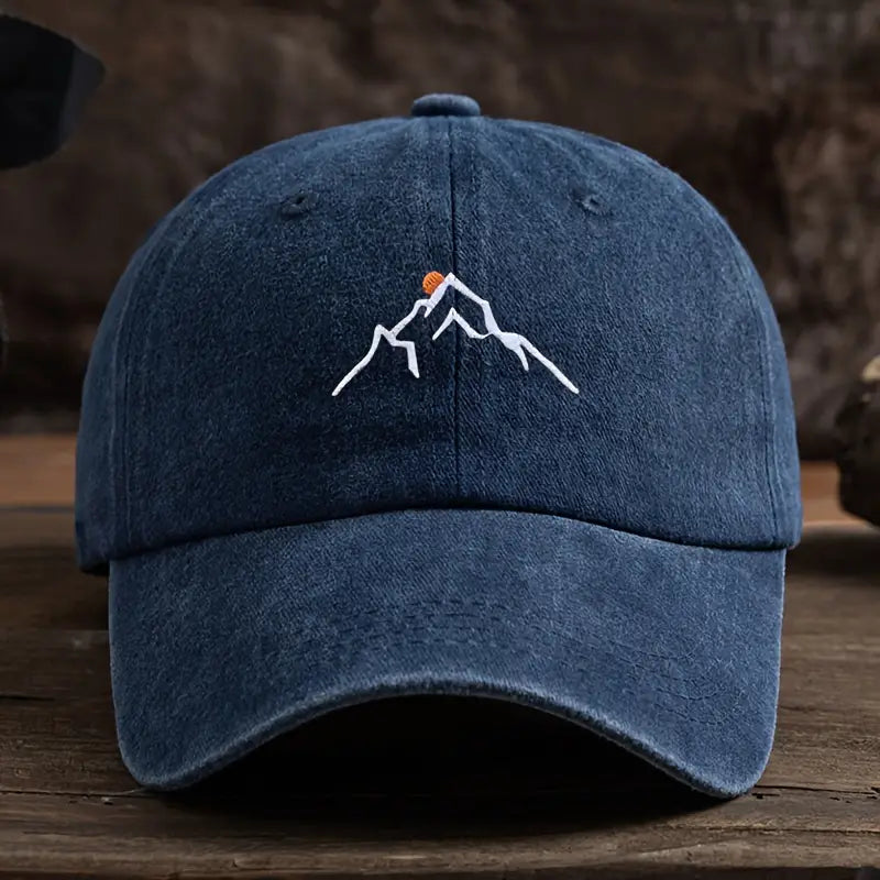 Ermil - Embroidered Mountain Peak Baseball Cap