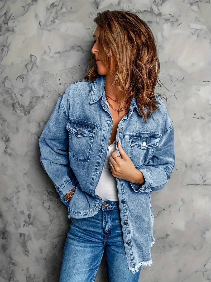Malika - Long Sleeve Denim Jacket