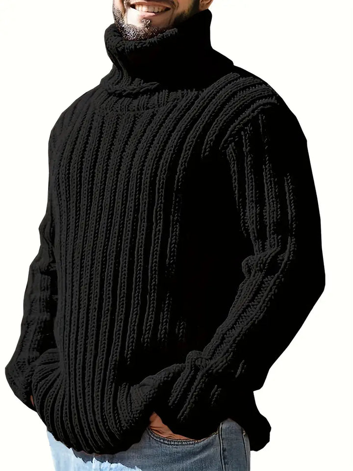 Lysander - High Neck Ribbed Sweater