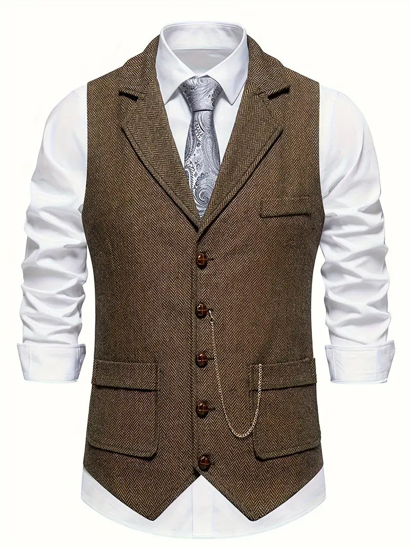 Ferry - Single Breasted Lapel Vest
