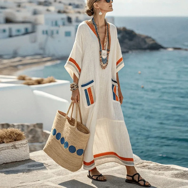 Xenia - Elegant Long Dress With Pockets