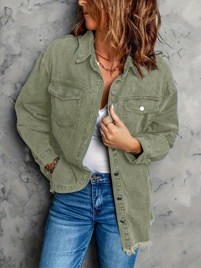 Malika - Long Sleeve Denim Jacket