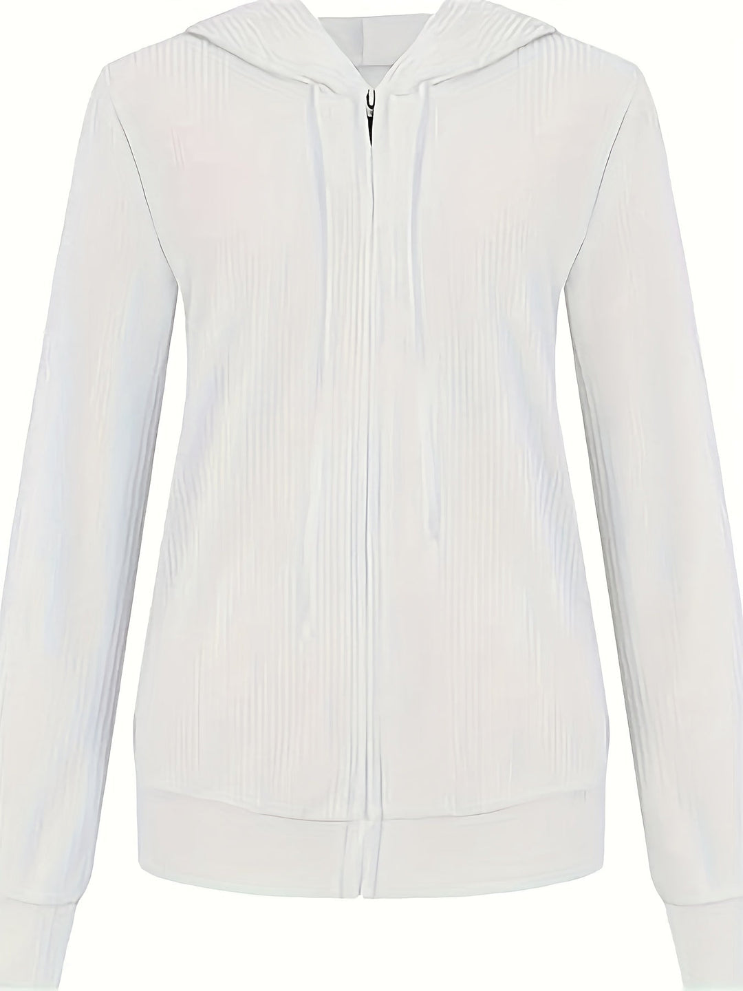 Moira - Long Sleeve Zip Up Drawstring Hoodies