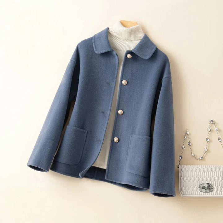 Nezaket - Elegant Long Sleeve Cashmere Coat