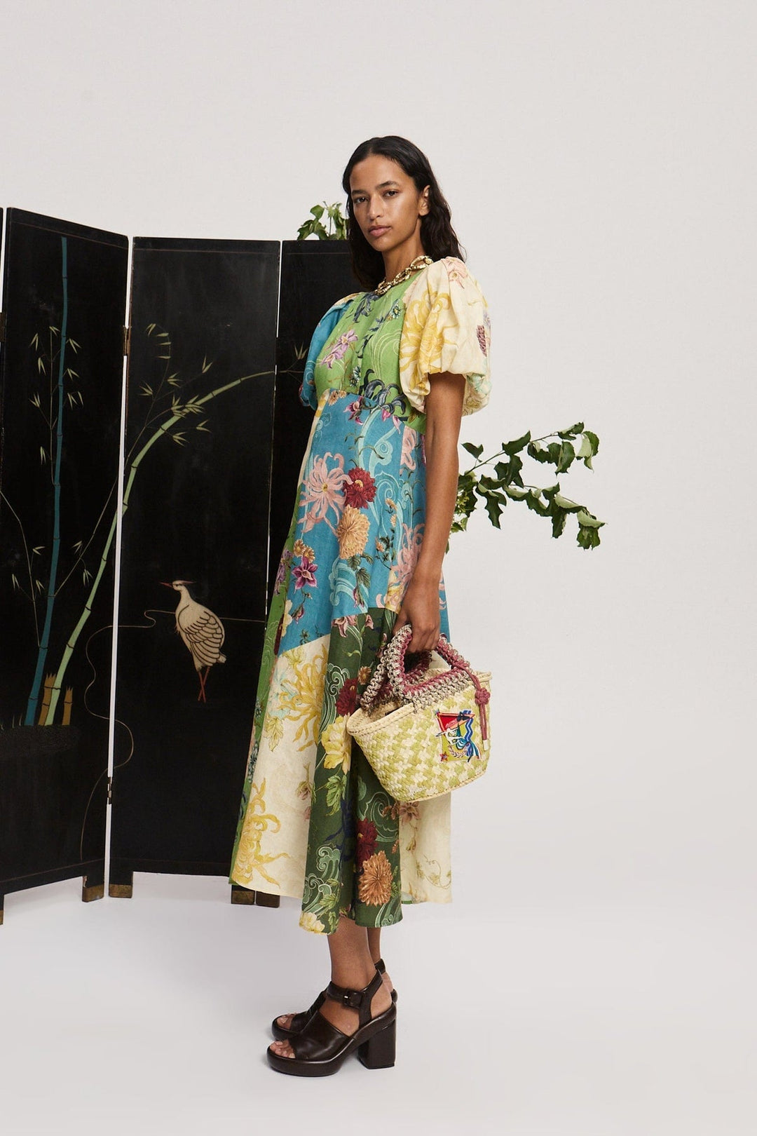 Maileen - Avery Spliced Midi Dress