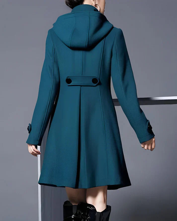 Janeen - Hooded Wool Coat With Pockets