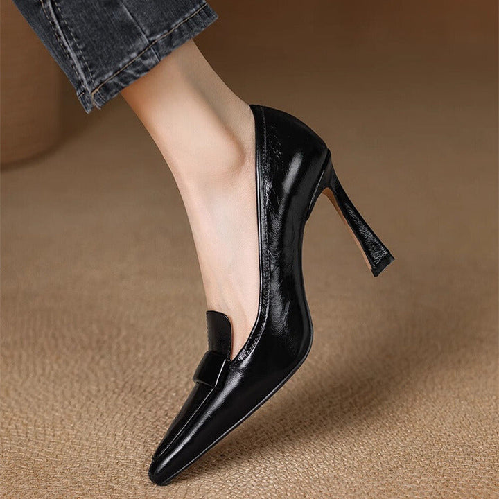 Kimiko - Patent Leather Pointed Toe Pumps