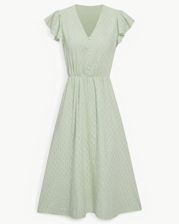 Julieta - Midi Dress With Ruffle Sleeve