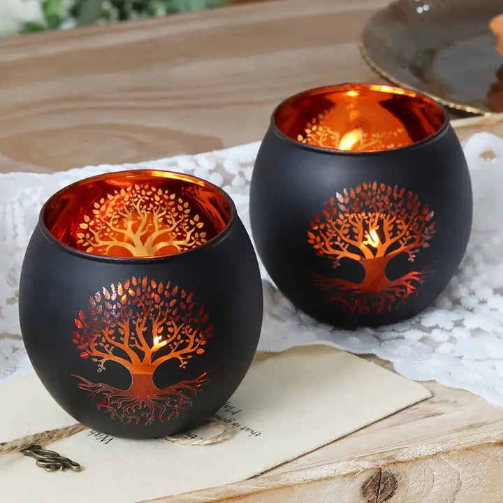 GlowRoot - Tree of Life Candle Holder Set
