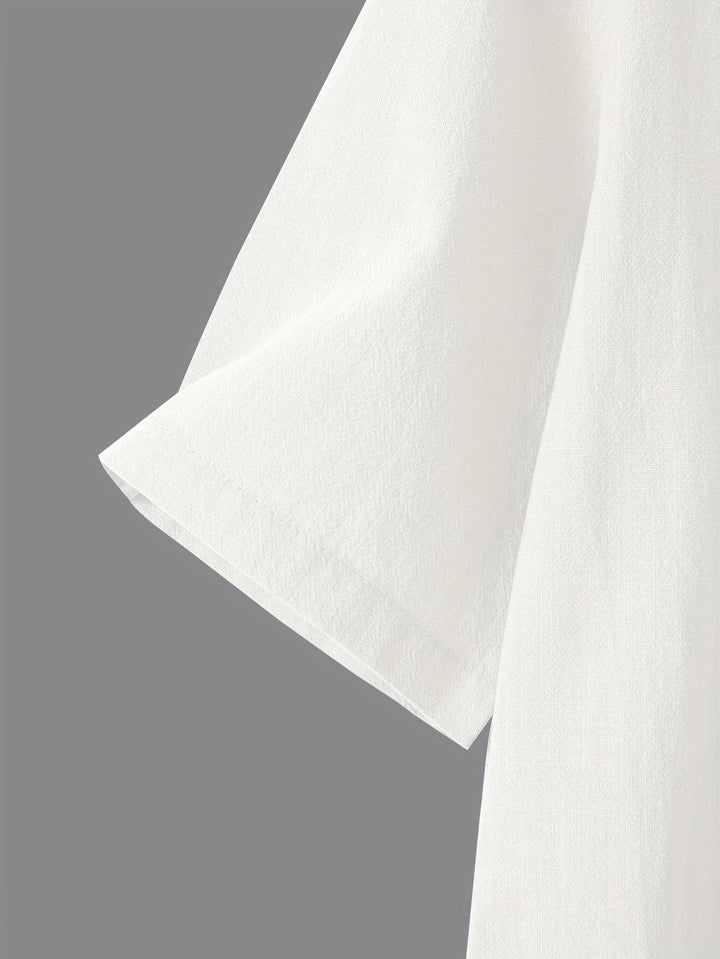 Nerida - Fashionable V-neck And Short Sleeve Blouse