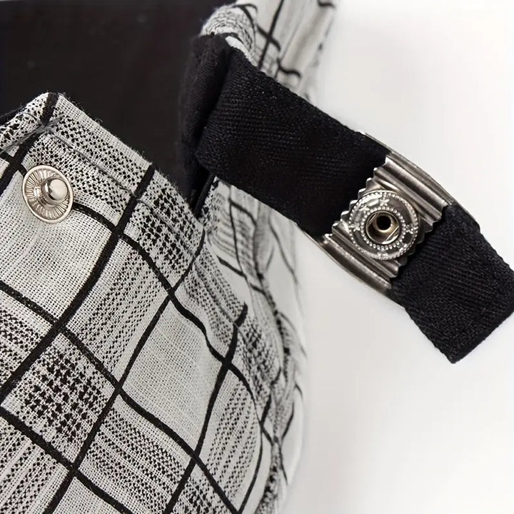 Zared - Adjustable Vintage Plaid Beret Cap