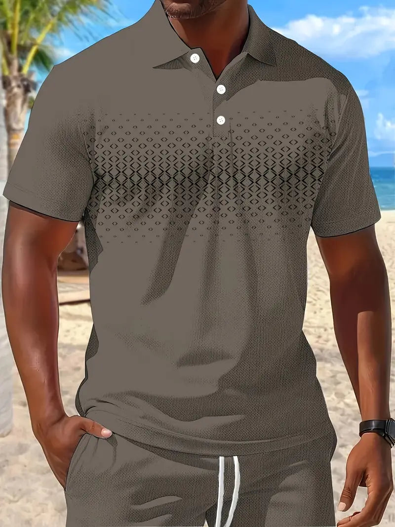 Zackary - Summer Short Sleeve Two Piece Set