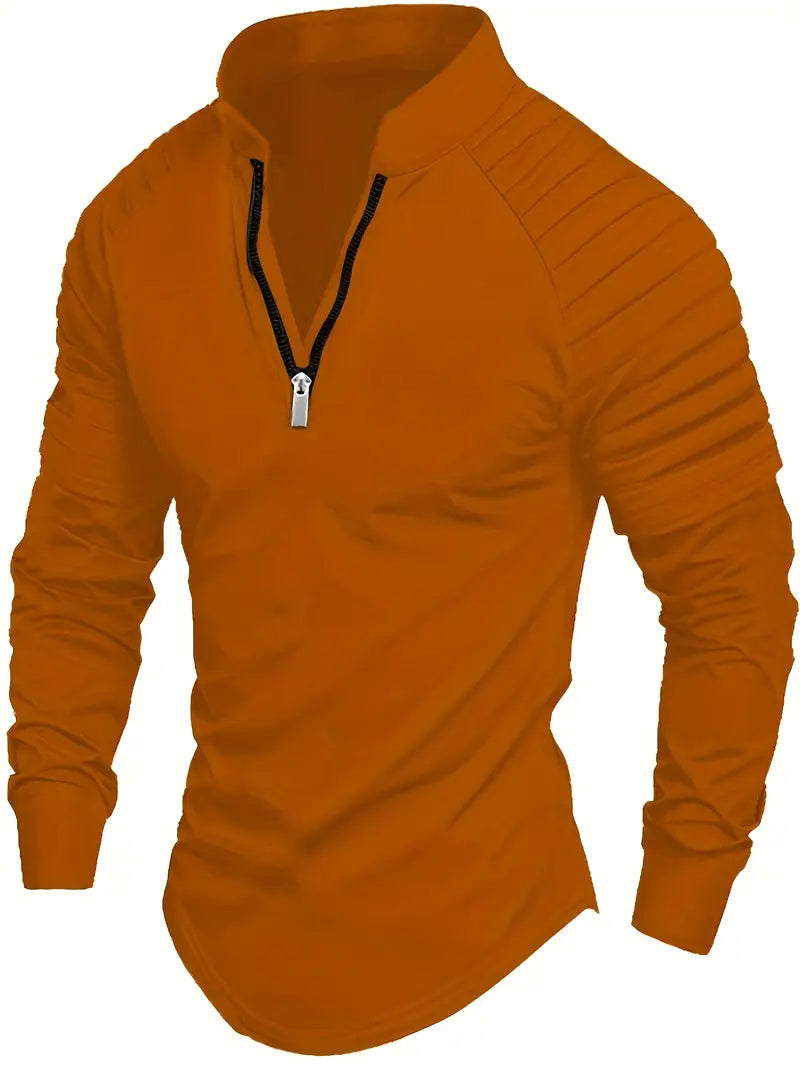 Linwood  - Long Sleeve Polo Shirt With Zipper
