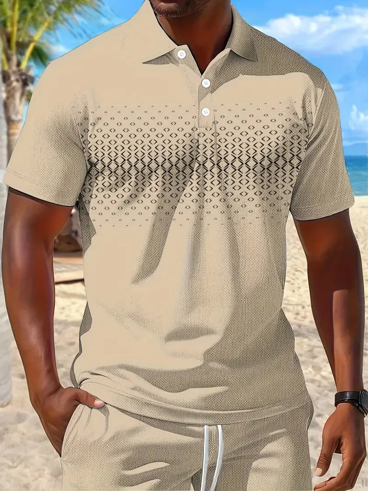 Zackary - Summer Short Sleeve Two Piece Set