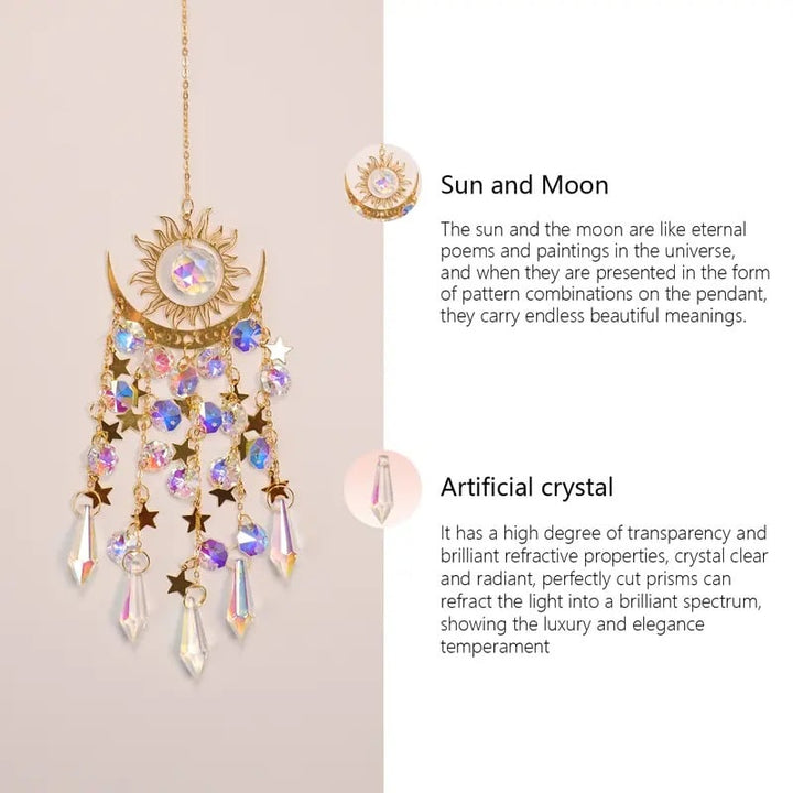Glowcraft - Sun And Moon Pendant Crystal Light Ornaments