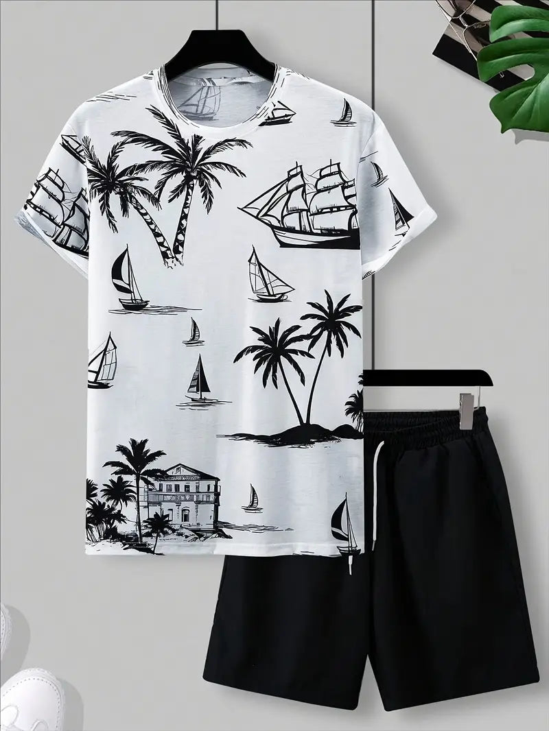 Barea - Elegant Summer Two Piece Printed Set