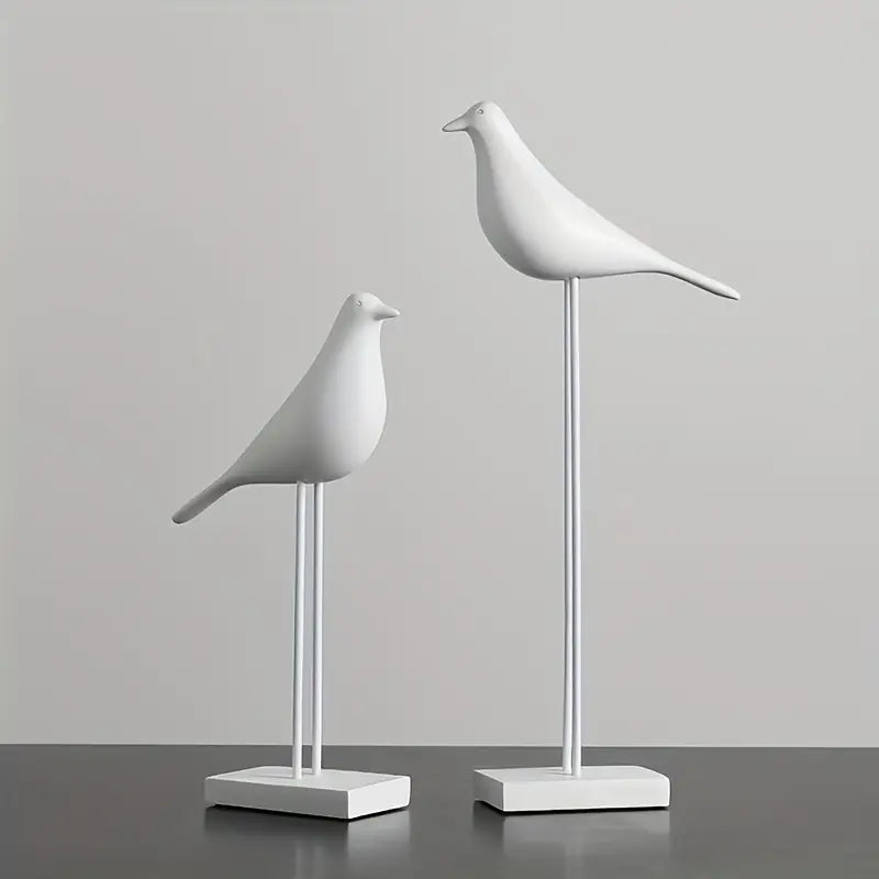 PerchForm - Minimalist Decorative Bird Sculptures on Stand