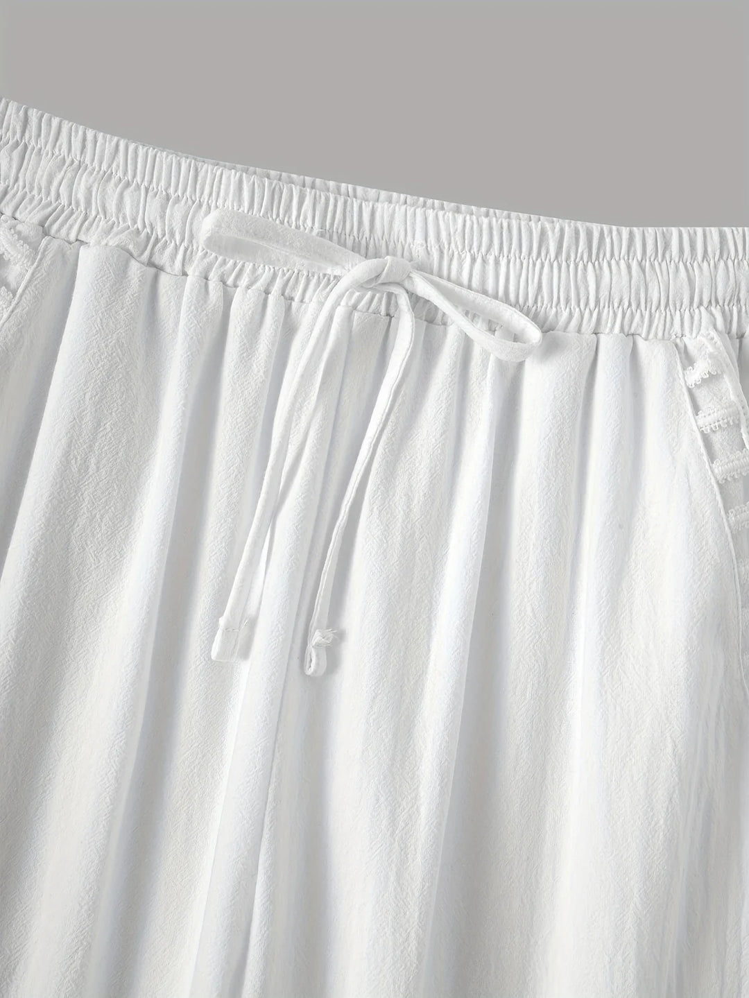 Tracey - Contrast Trim Cropped Pants