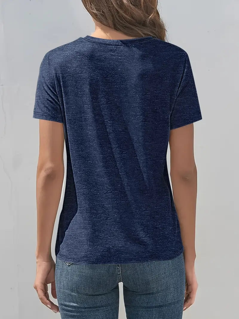 Vitaliya - Casual Short Sleeve T-Shirt