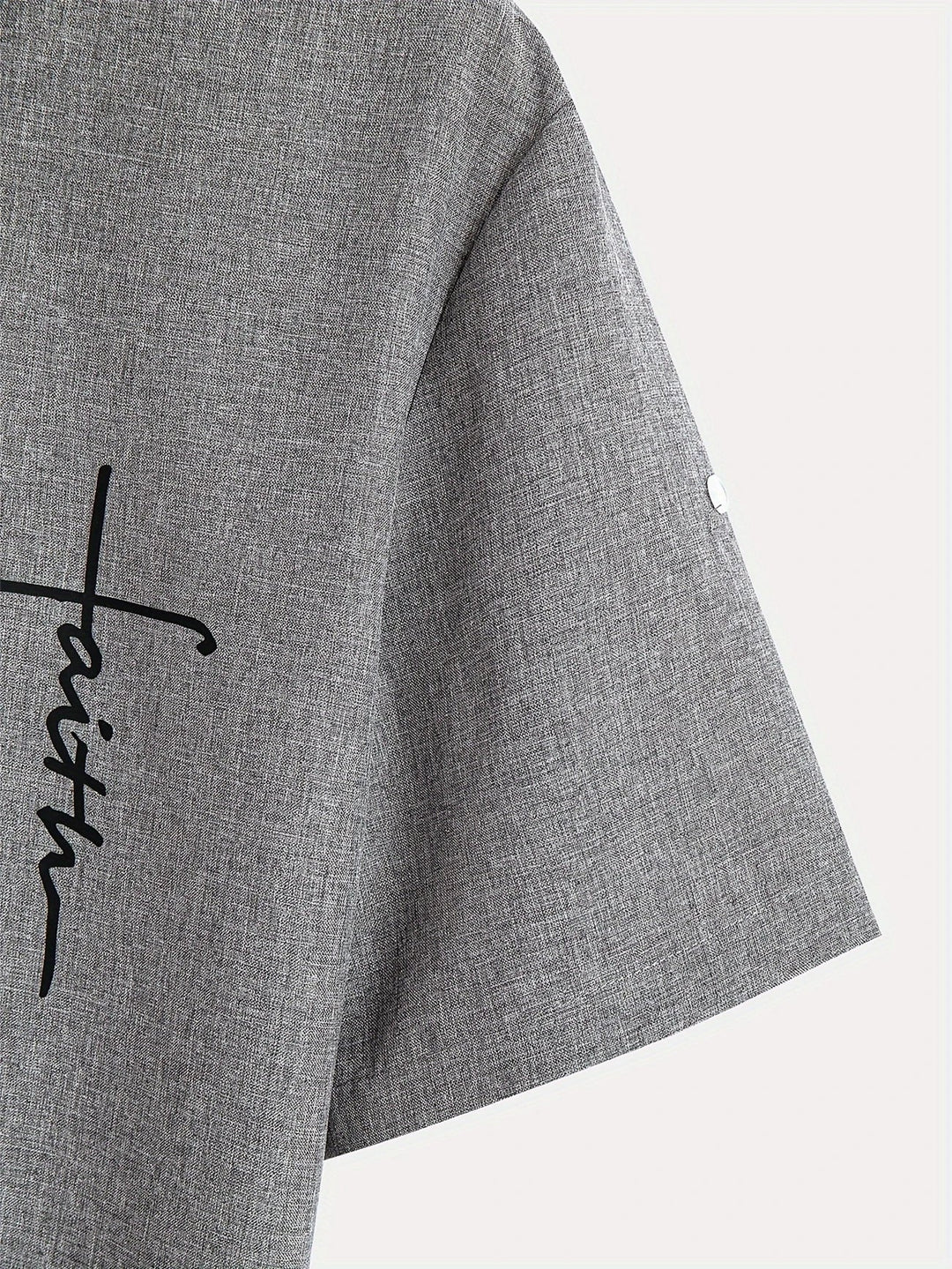 Elliott - Elegant Short Sleeve Shirt With Stand Collar