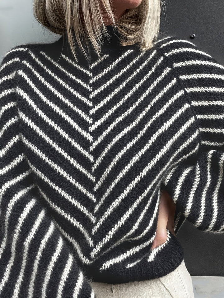 Klarysa - Casual Long Sleeve Knitted Sweater