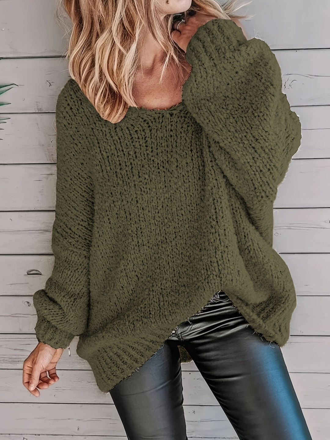 Jeannette - Round Neck Long Sleeve Sweater