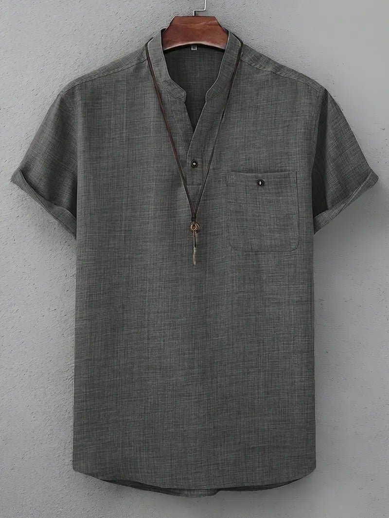 Kieth - Short Sleeve Shirt With Front Pocket