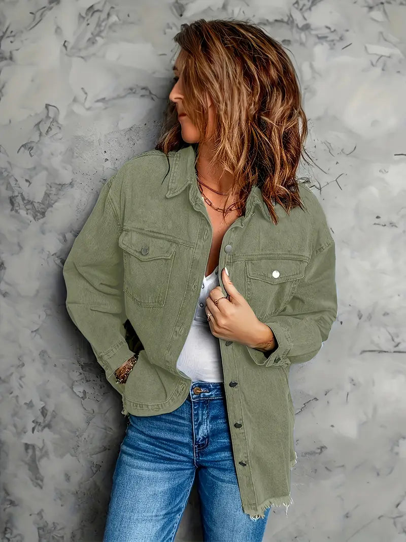 Malika - Long Sleeve Denim Jacket