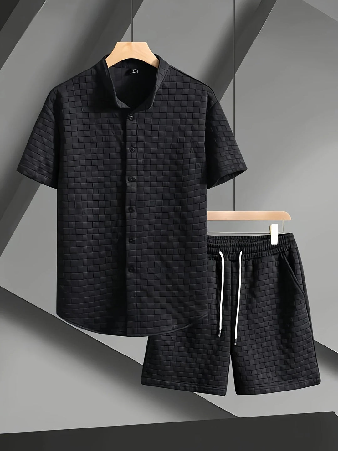 Zane - Casual Summer Short Sleeve Shirt And Short Set
