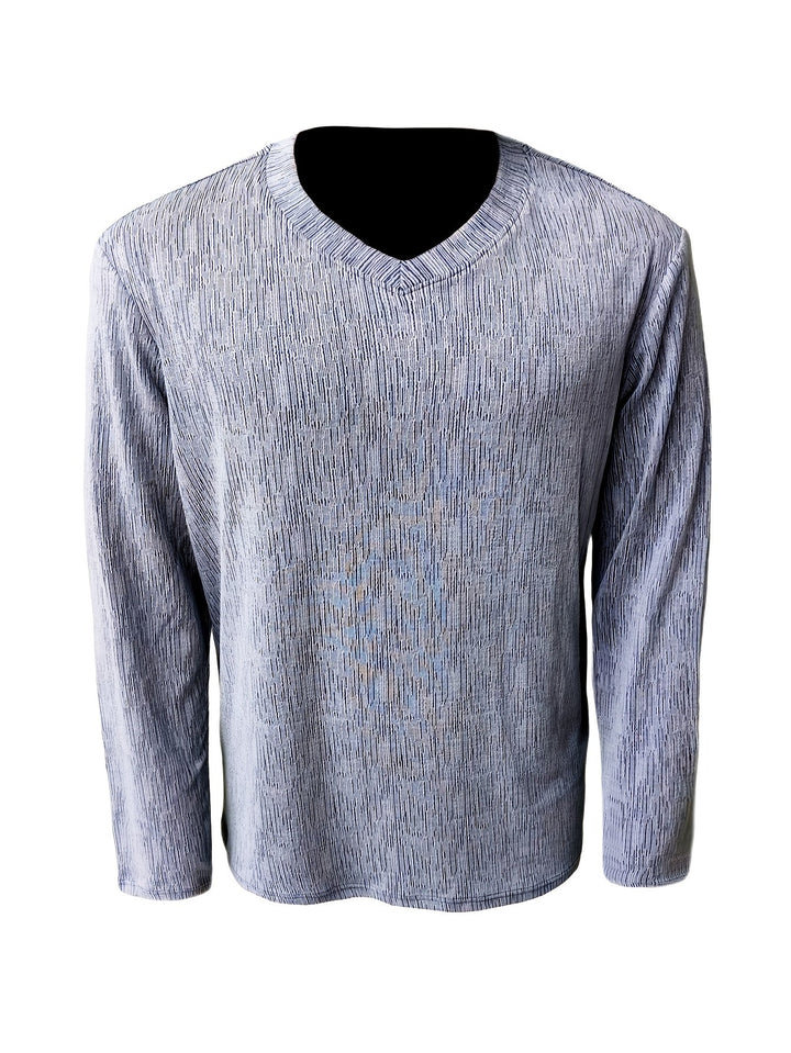 Usher - Slim Fit Long Sleeve V-Neck T-Shirt