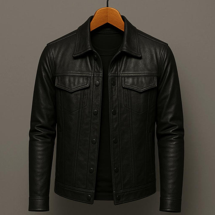 Lulzim - Casual Slim Fit Leather Jacket