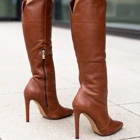Elysse - High Heel And Side Zipper Boots
