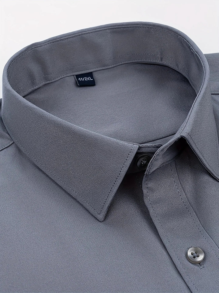 Byron - Elegant Long Sleeve Shirt With Button