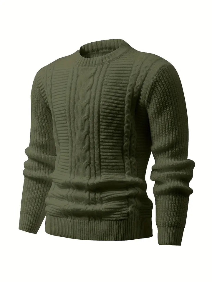 Jilson - Round Neck And Long Sleeve Textured Sweater
