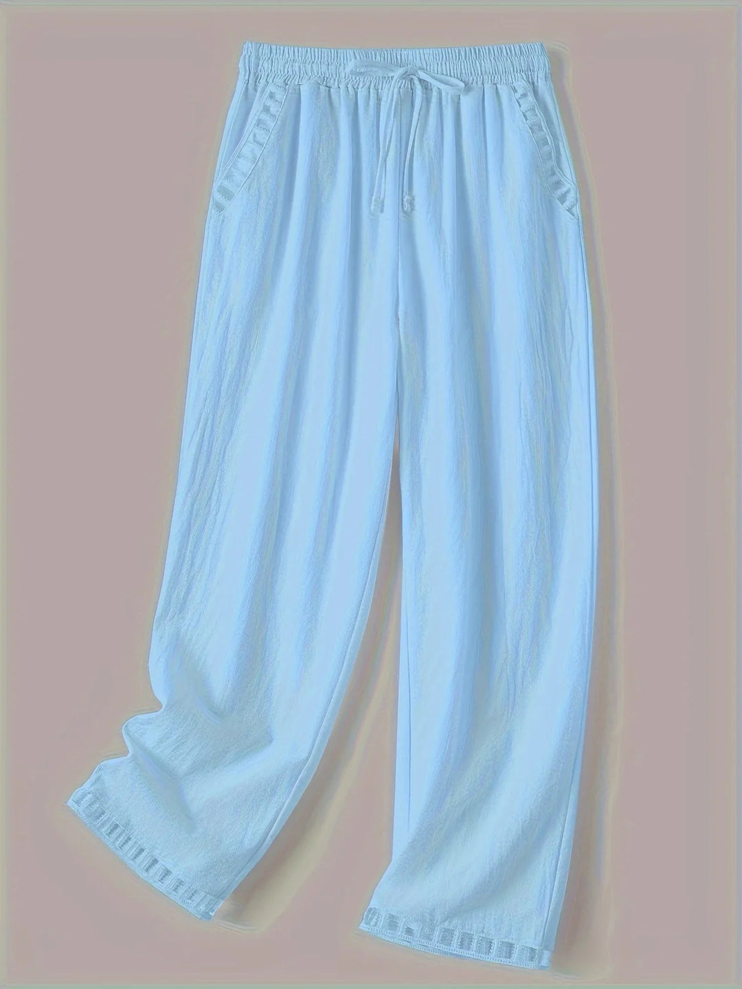 Tracey - Contrast Trim Cropped Pants