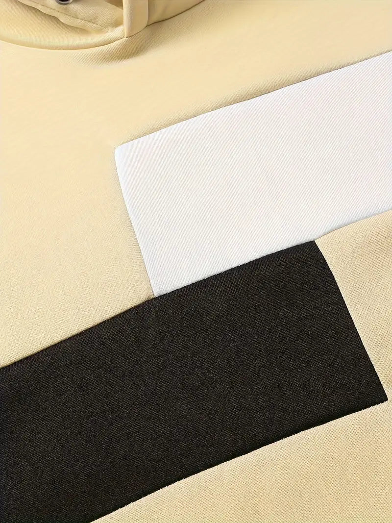 Tigran - Stylish Patchwork Hoodie