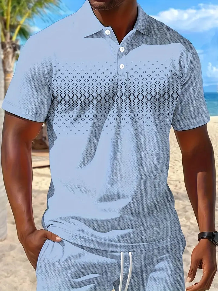 Zackary - Summer Short Sleeve Two Piece Set