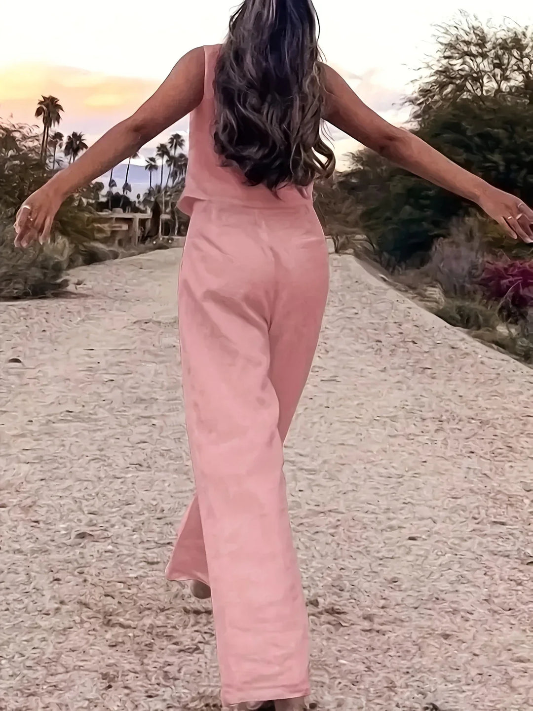 Jorja - Elegant Sleeveless Two Piece Outfit Set