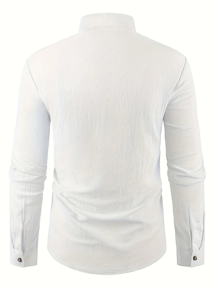 Shayne - Lightweight Cotton Linen Long Sleeve Shirt