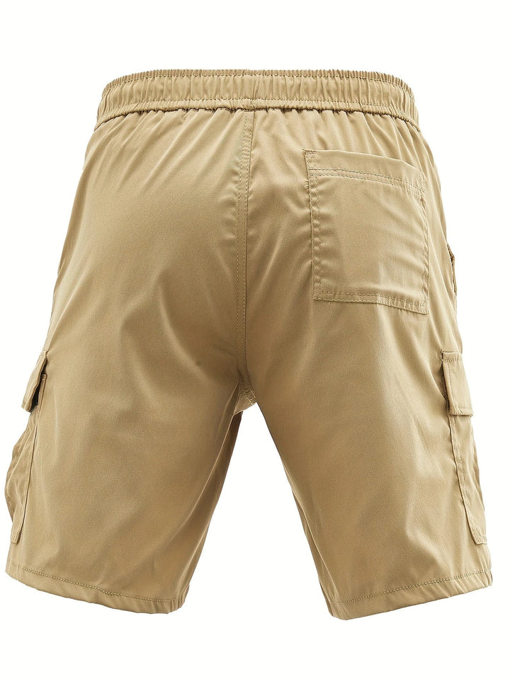 Lewand - Elegant Loose Fit Cargo Shorts With Side Pocket