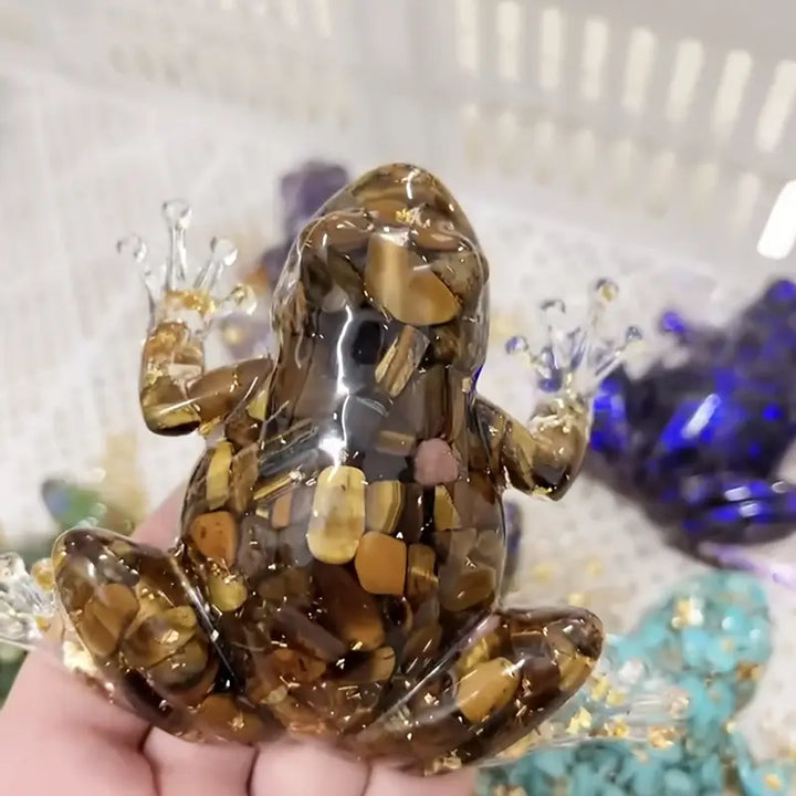 Frostone - Crystal Frog Sculpture For Home Decoration