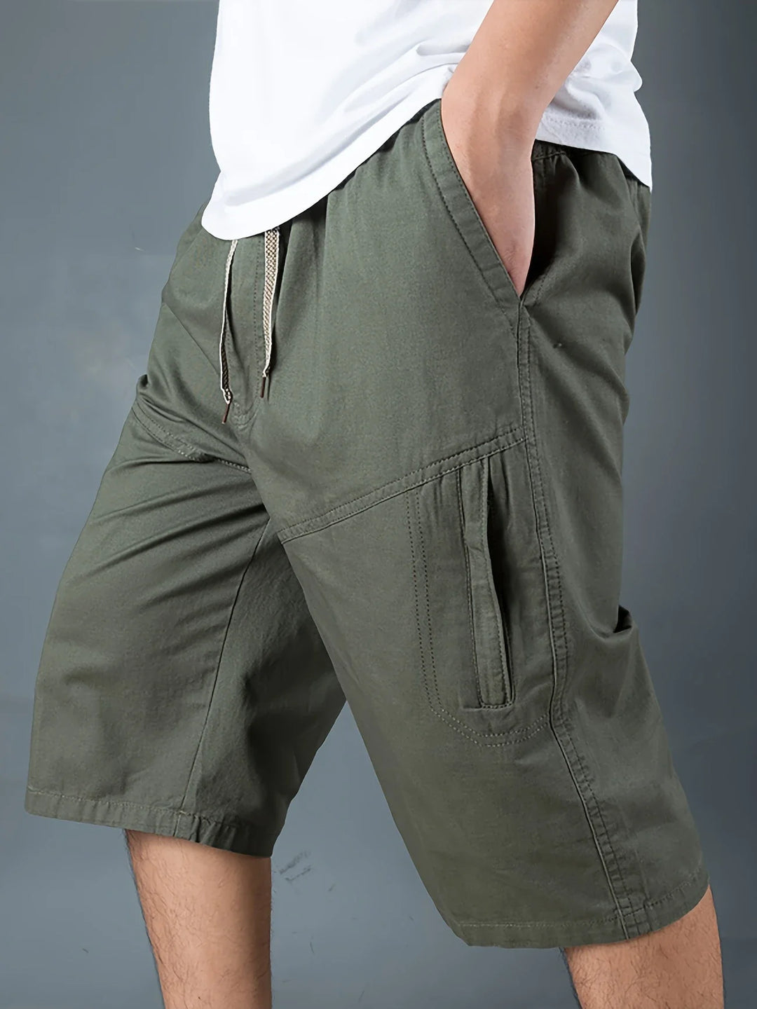 Stepan - Breathable And Multi-Pocket Cargo Shorts