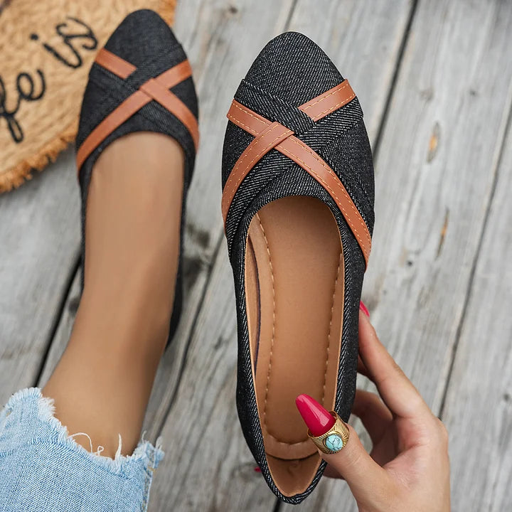 Shakina - Comfortable Cross Strap Shoes