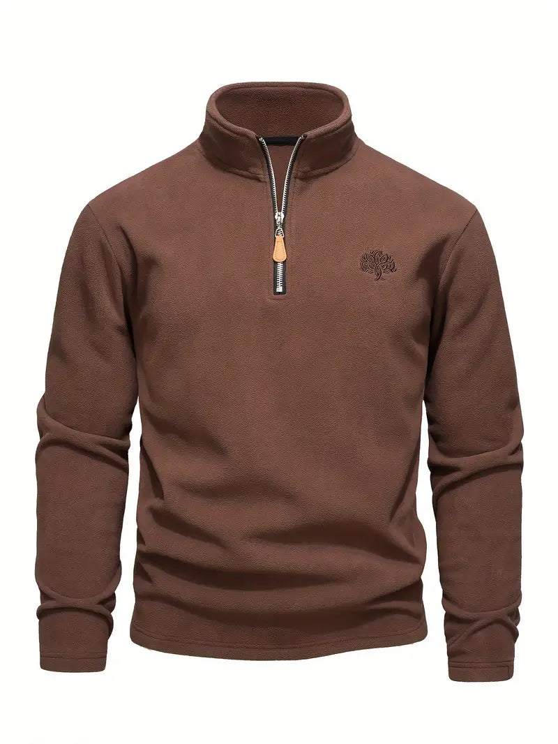 Lamar - Long Sleeve Sweatshirt With Half Zipper