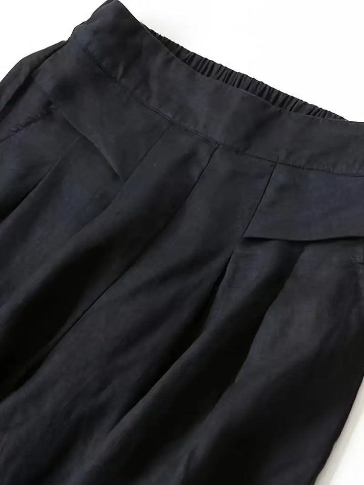 Anina - Linen Wide Leg Pant