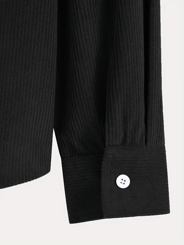 Costas - Corduroy Textured Zip-Up Hoodie