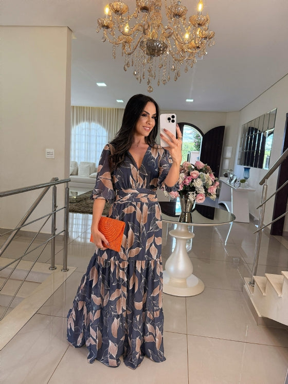 Lella - Stylish Floral Maxi Dress